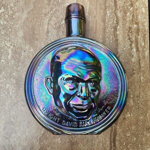 Wheaton Carnival Glass 1st Ed. Dwight D Eisenhower "Peace With Justice" Decanter